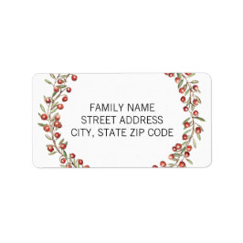 God jul Berry Wandan | Returadressetikett Adressetikett