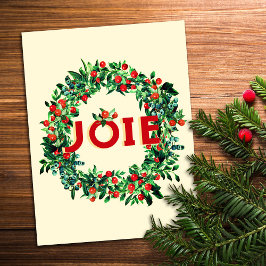 God jul Berry Wandey Joy Vykort