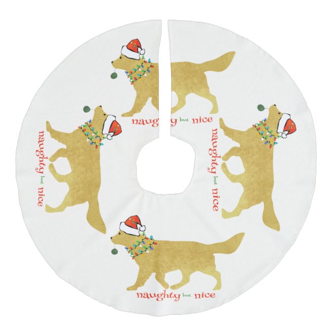 God jul - berusning Naughty men Nice Julgransmatta Fusklinne (Framsidan)