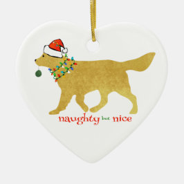 God jul - berusning Naughty men Nice Julgransprydnad Keramik