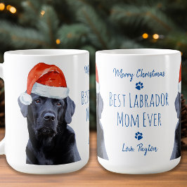 God jul Best Labrador Mamma Alltid Svart lab Kaffemugg