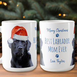 God jul Best Labrador Mamma Alltid Svart lab Kaffemugg