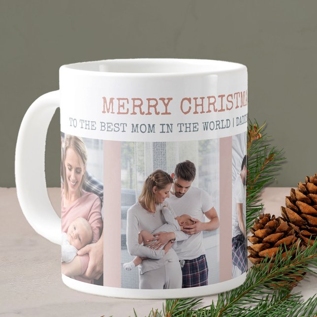 God jul Best Mamma i World 4 Photo Jumbo Mugg (Skapare uppladdad)