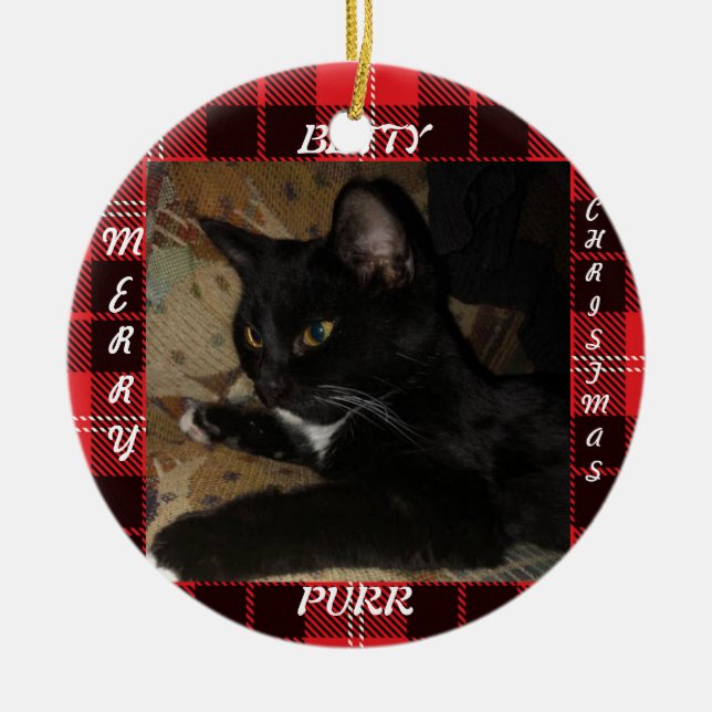 God jul Betty kattprydnaden Julgransprydnad Keramik (Framsidan)