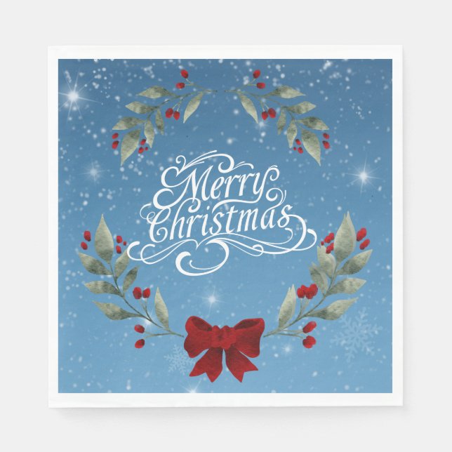 God Jul Bibelvers Pappersservett (Framsidan)