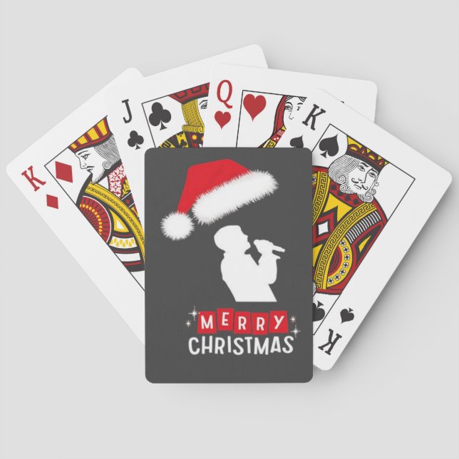 God Jul Biblioteksgran Casinokort (Baksidan)
