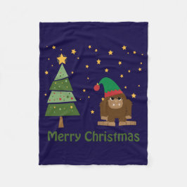 God jul Bigfoot Fleecefilt