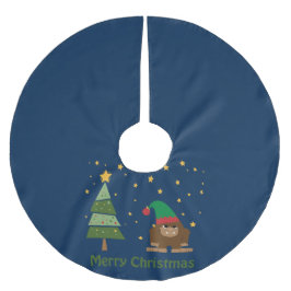 God jul Bigfoot Julgransmatta Borstad Polyester