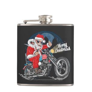 God jul Biker Santa Flask Fickplunta