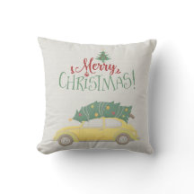 God jul bil med Träd i muterat färg