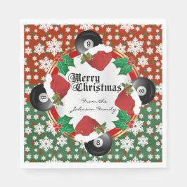 God jul Billiards Älskare Pappersservett