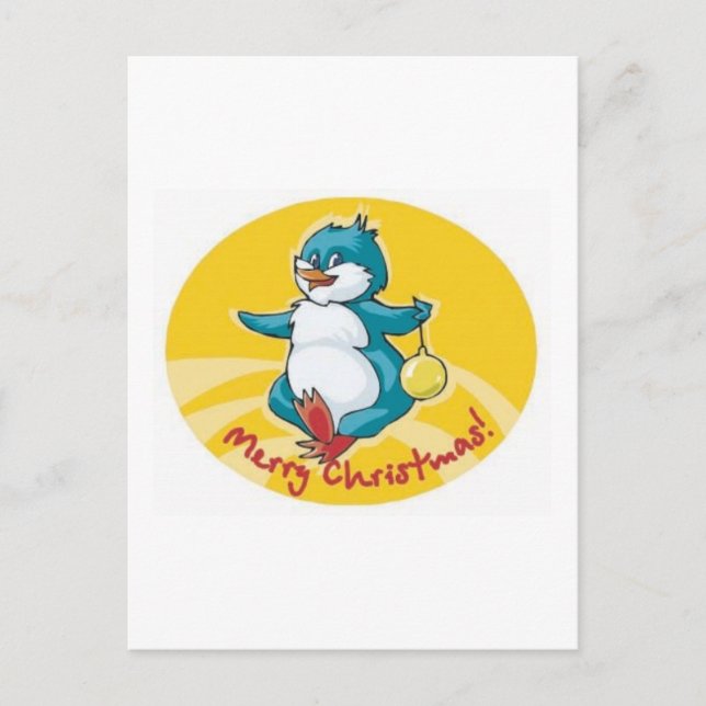 God jul Bird Helg Vykort (Framsida)