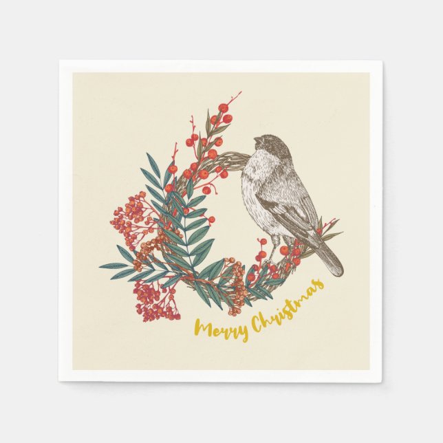 God jul Birdand Pappersservett (Framsidan)