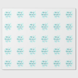 God jul blå snöflingor glitter gnistra  n presentpapper