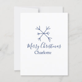 God jul blå snöflingor lägg till namn helgdagar vykort