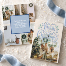 God Jul Blå Typografi Bågformat Foto