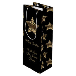 God jul Black and Guld Se Stars Mönster