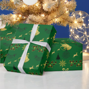 God jul Black, Guld med rener, Bell GR Presentpapper
