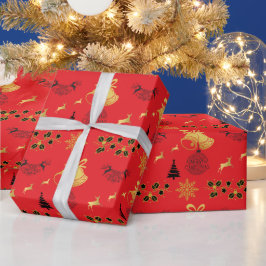 God jul Black, Guld med rener, Bell RD Presentpapper