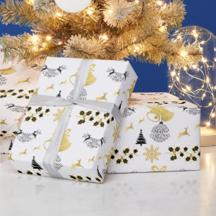 God jul Black, Guld med rener, Bell WH Presentpapper