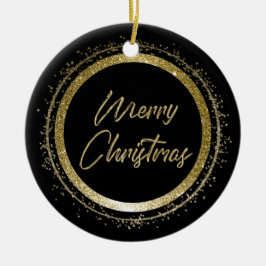 God jul Black och Guld Julgransprydnad Keramik