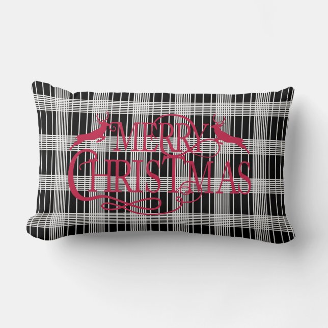 God jul Black Play Lumber Pillow Lumbarkudde (Framsida)
