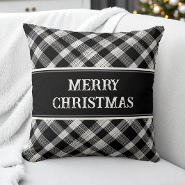 God jul Black Play Mönster Modern Rustic Kudde