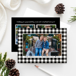 God jul Black White Buffalo Play Photo Julkort
