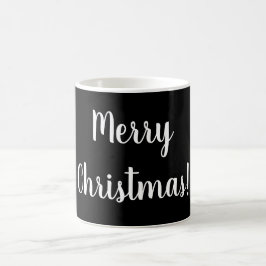God jul Black & White Typography Festive Kaffemugg