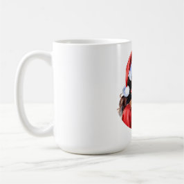 God jul, Black Woman Santa Hat Kaffemugg