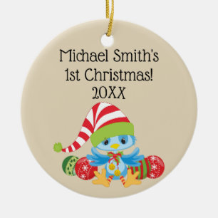 God jul, BlåfågelCeramic Ornament