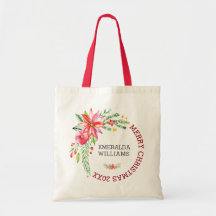 God jul Blommigt Flowers Bouquet & Text