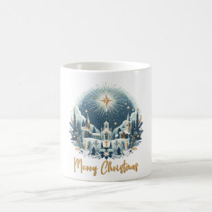 God jul Blue & Guld Mugg