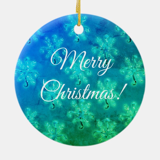God jul Blue Julgransprydnad Keramik (Baksidan)