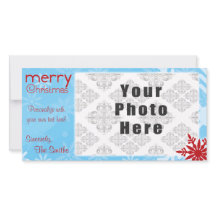 God jul Blue/Red Snowflake-tema