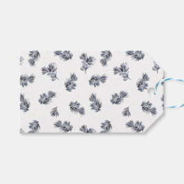 God jul Blue Sprigs Presentetikett