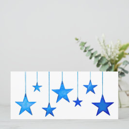 God jul Blue star-Dekoration med text