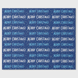 God jul Blue Stars Presentpapper