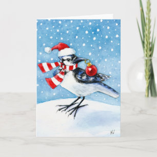 God jul Bluejay Helgkort