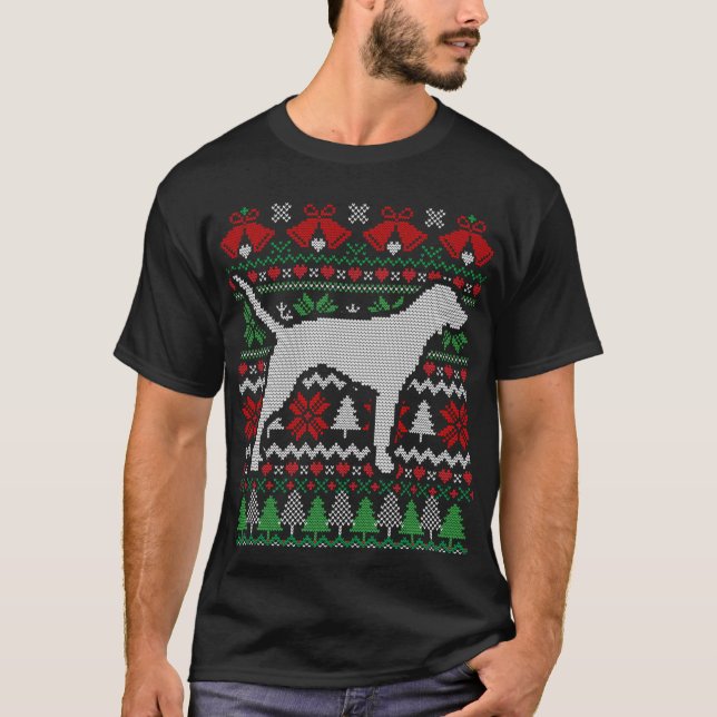God jul, Bluetick Coonhound Gift T Shirt (Framsida)