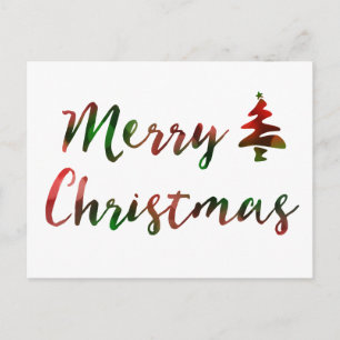 God jul Bokeh Träd Ljus Helg Vykort