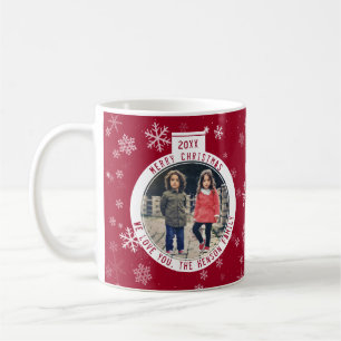 God jul Boll Red Snowflake Helgdag Kaffemugg