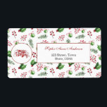 God jul Bollar Holly Berries Gräs Monogram Fraktsedel<br><div class="desc">Elegant och glatt jul i mönster med vattenfärg jul i Bollar, Holly Berries, Löv, Gräs och former med rött gräns för "God jul"-manus och monogram. Använda Anpassa verktyg om du vill lägga till ditt namn, initialer, till och med din egen text, ta bort former. Om du vill ha mer, gå...</div>
