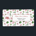 God jul Bollar Holly Berries Gräs Monogram Fraktsedel<br><div class="desc">Elegant och glatt jul i mönster med vattenfärg jul i Bollar, Holly Berries, Löv, Gräs och former med rött gräns för "God jul"-manus och monogram. Använda Anpassa verktyg om du vill lägga till ditt namn, initialer, till och med din egen text, ta bort former. Om du vill ha mer, gå...</div>