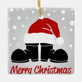 god jul Boot & Hat Julgransprydnad Keramik