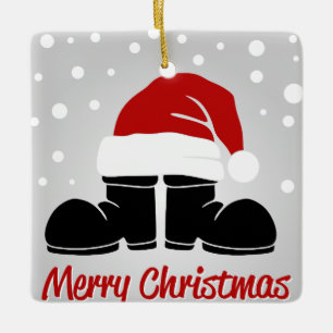god jul Boot & Hat Julgransprydnad Keramik