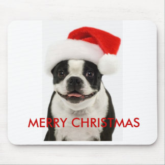 God jul Boston Santa Mousepad Musmatta