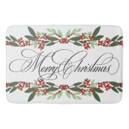 God jul Botaniskt Helgdag Badrumsmatta