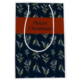 God jul Botany Bouquets Mönster Gift Bag