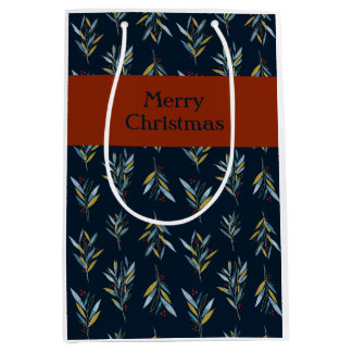 God jul Botany Bouquets Mönster Gift Bag